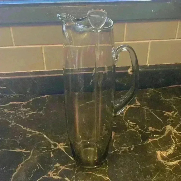 Vintage Glass Martini Cocktail  Pitcher W/Stir Stick - Picture 1 of 15